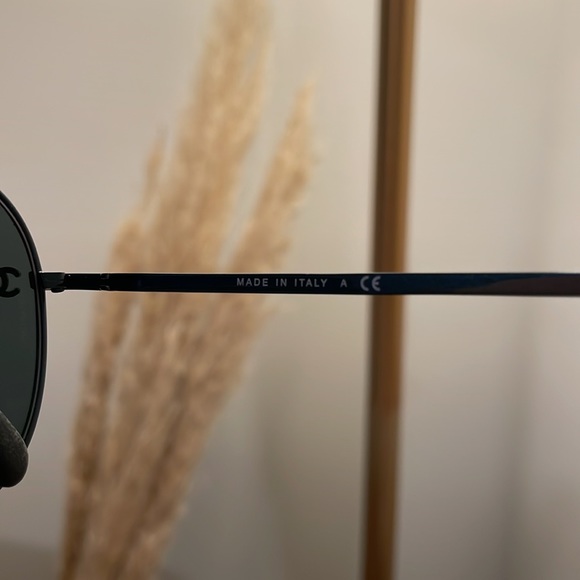 Chanel Aviator Blue Tint Sunglasses - Picture 7 of 8